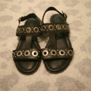 Lucky Brand Women's Slip On Sandals, Size 8, Black